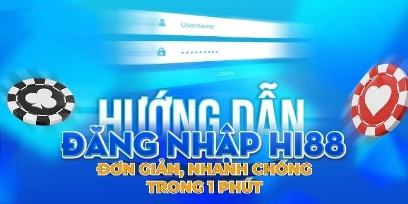 Thao tác đăng nhập trang cá độ bóng đá trực tuyến HI88